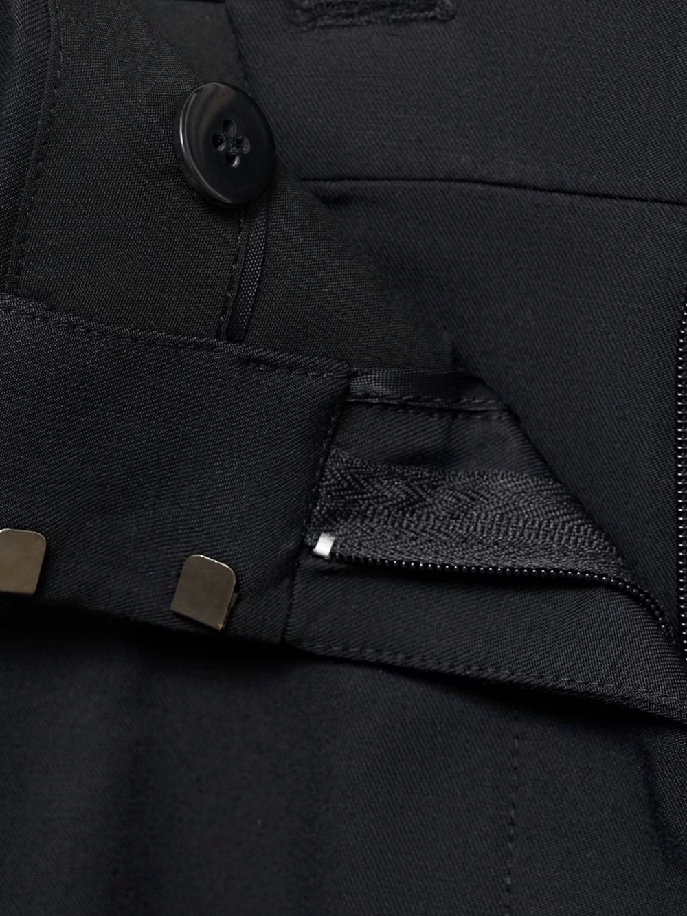 Mango straight-leg cotton pleated pants - Picture 3 of 7